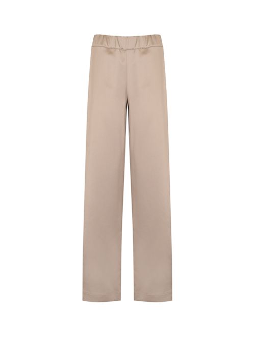 Pantalone palazzo in satin D. Exterior | 626638ARGI